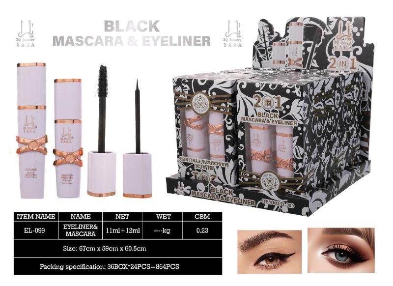 Yara 2 in 1 maskara va eyeliner