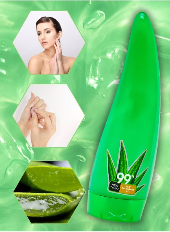 Aloe Vera eksfoliatsiya geli