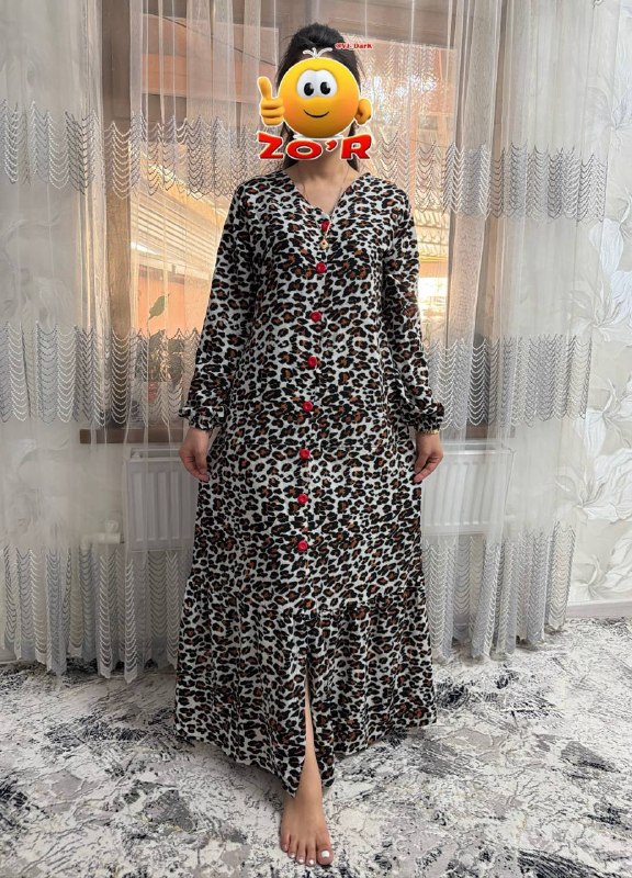 Leopard naqshli libos