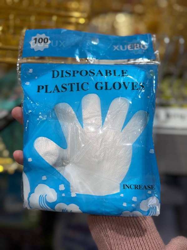 Bir martalik plastik qo'lqop