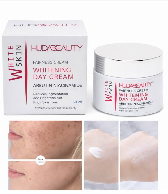 HUDA BEAUTY yuz uchun oqartuvchi krem