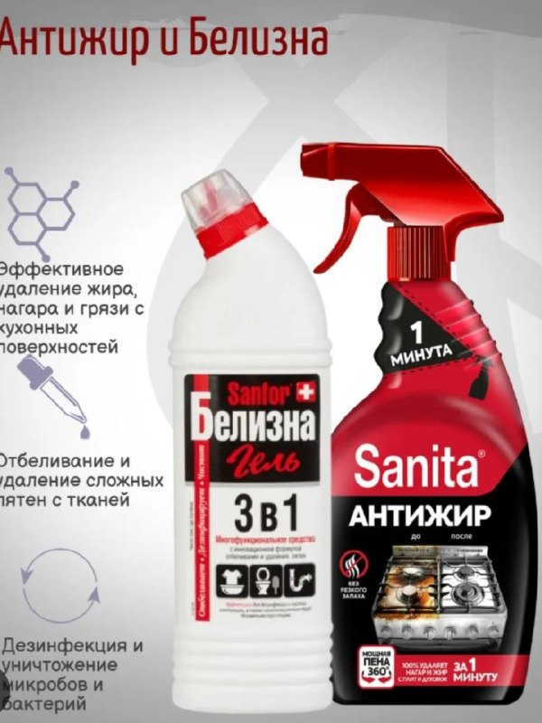 Sanita Antijir va Belizna tozalovchi vositalar to'plami